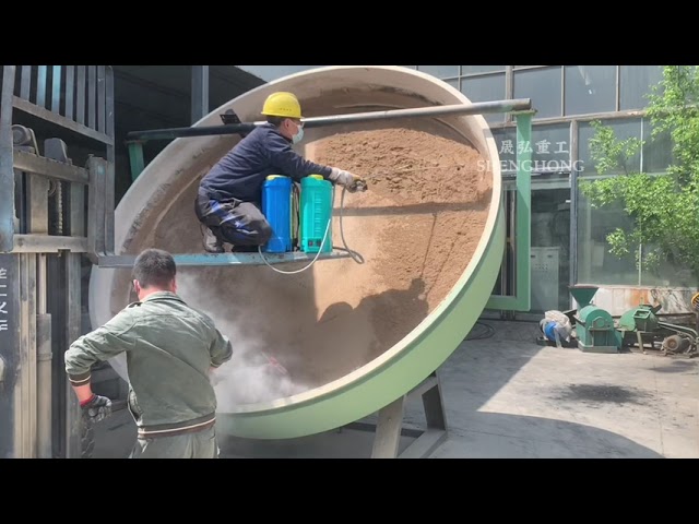 고효율 저전력 소비 유기 비료 펠레팅용 내구성 디스크 곡물