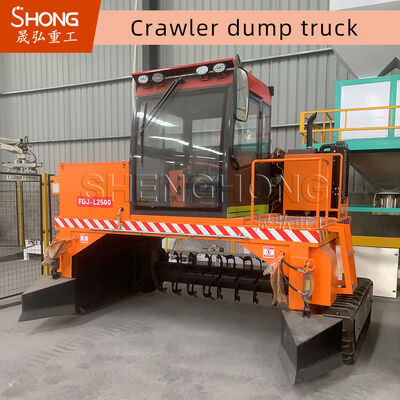 4710*1700*2500mm 크롤러 발효 퇴비 터너, 1-20T 용량 및 3000mm 작업 폭