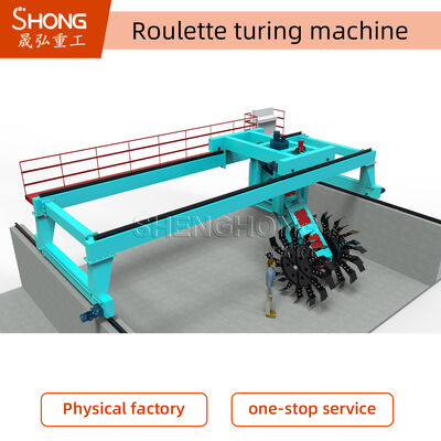 대규모 유기 폐기물용 산업용 휠 타입 퇴비 터너