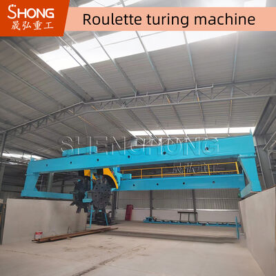 휠 타입 콤포스트 터너 - 깊이 1.6m 스파일, 폭 12m, 높은 효율성