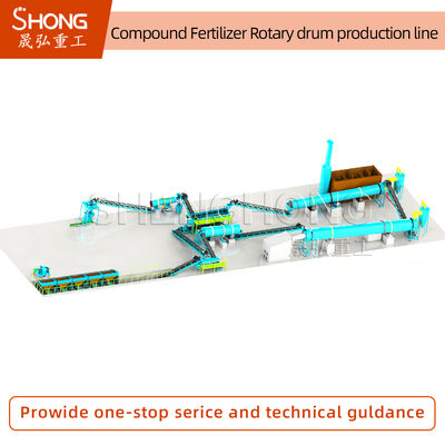 높은 효율성 낮은 에너지 소비 안정적인 운영 NPK granulation에 대한 복합 비료 생산 라인