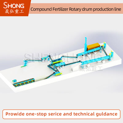 Turnkey Project Customized Drum Granulation Line for Compound Fertilizer with Spherical Granules 1-3mm and Adjustable Nutrient Content 20%-48%