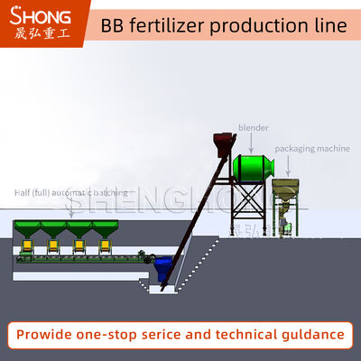 BB 비료 생산 라인 및 탄소 강철 또는 스테인리스 강철 재료