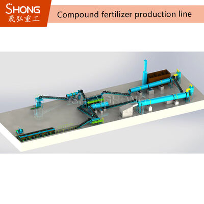 NPK 비료 3-8mm Granules 380V를 위한 회전 드럼 Granulator