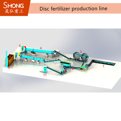 380V 유기질 비료 생산 라인 생물자원 퇴비 폐기물