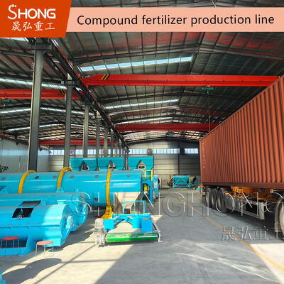 1-3mm 구형 입자 및 20%-48% NPK 함량 조절 가능한 NPK 복합 비료 생산용 12t/h 용량 비료 과립기