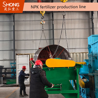 Double Roller Extrusion Granulation Line for NPK Compound Fertilizer - Dry Process, No Drying Required, 12-15t/h Capacity