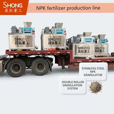 스테인리스 스틸 NPK 비료 Granulator 12-15t / h 용량 및 복합 비료 granulation을 위한 이중 롤러 설계