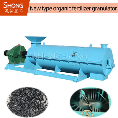 75kw 닭똥 유기농 비료 Granulator 20%-40% 습도와 1-10mm 입자 크기