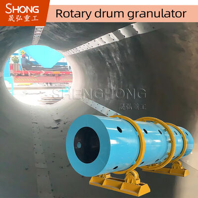 고탄화율과 낮은 에너지 소비와 탄소 강철 건설을 위한 유기농 비료 생산용 회전 드럼 Granulator