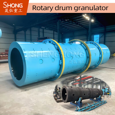 8t/H 11.5r/Min 경화 저항 로터리 드럼 Granulator NPK 복합 비료 생산