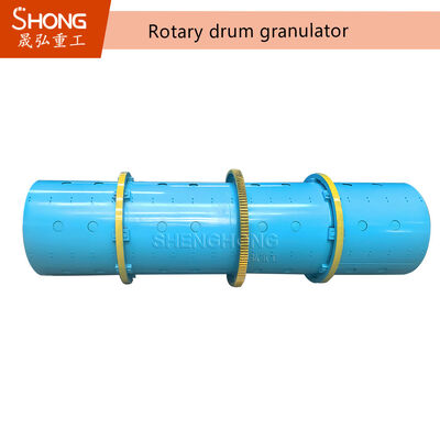 안정적인 연속 작동 및 1-30 T / H 용량을위한 내구적인 철강 구조를 가진 로터리 드럼 Granulator 기계