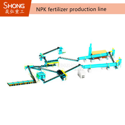 다중 원료 호환성 NPK 비료 granulation 라인 롤러 프레스 granulation 및 조정 가능한 granule 크기