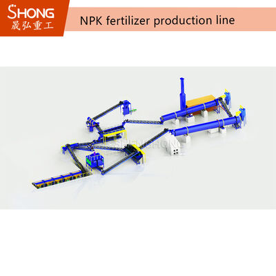 低投資コストPLC自動制御簡単操作NPK肥料造粒プラント中小工場向け