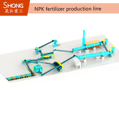 롤러 프레스 과립화 및 1-20 T/H 용량의 OEM 맞춤형 NPK 비료 과립화 장비