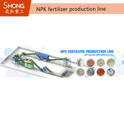 Turnkey NPK Fertilizer Production Line with Roller Press Granulation and 1-20 T/H Capacity for Fertilizer Plant Construction