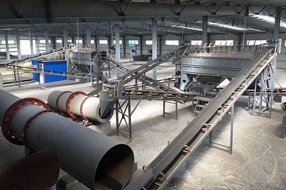 NPK 비료 펠렛 로터리 드럼 Granulator 복합 비료 제조 라인과 효율적으로